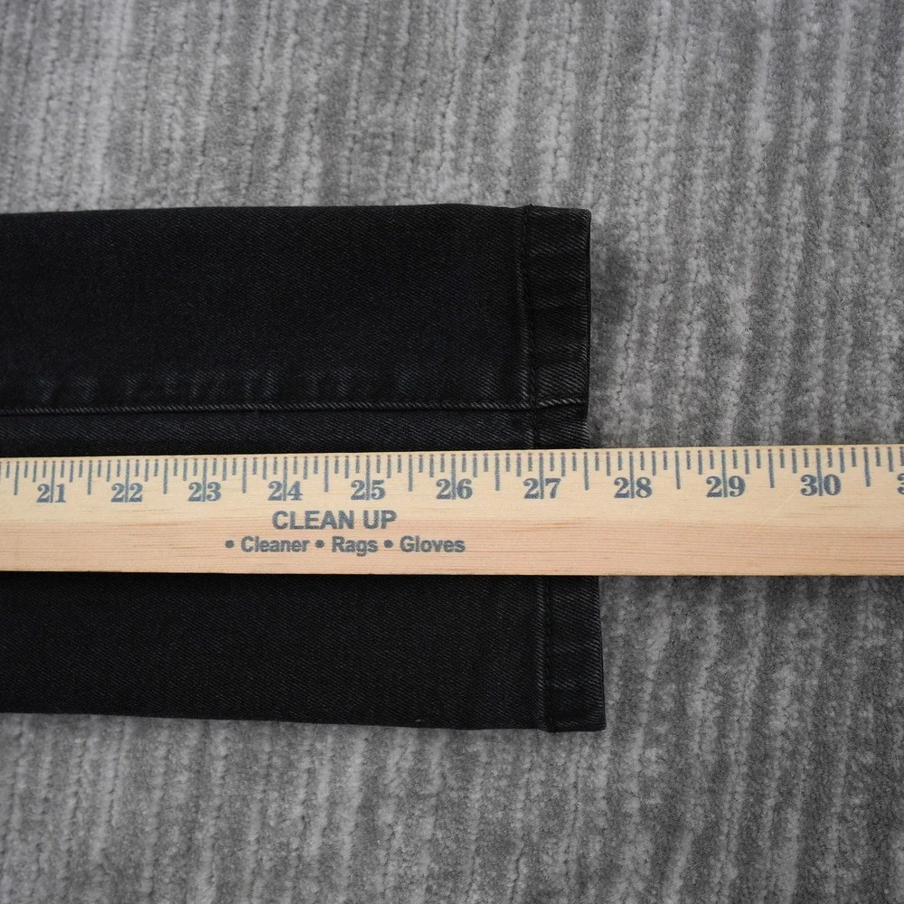 Cotton On Stretch Mom Jean Womens 8 Black High Waisted Tapered Denim‎ Pants